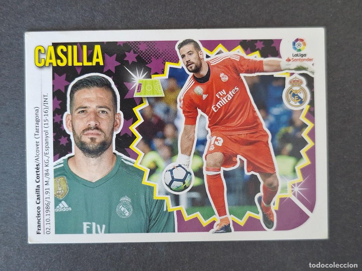 Cromos de Futebol: CASILLA REAL MADRID LIGA ESTE 2018 2019 18 19 NUNCA PEGADO SIN PEGAR