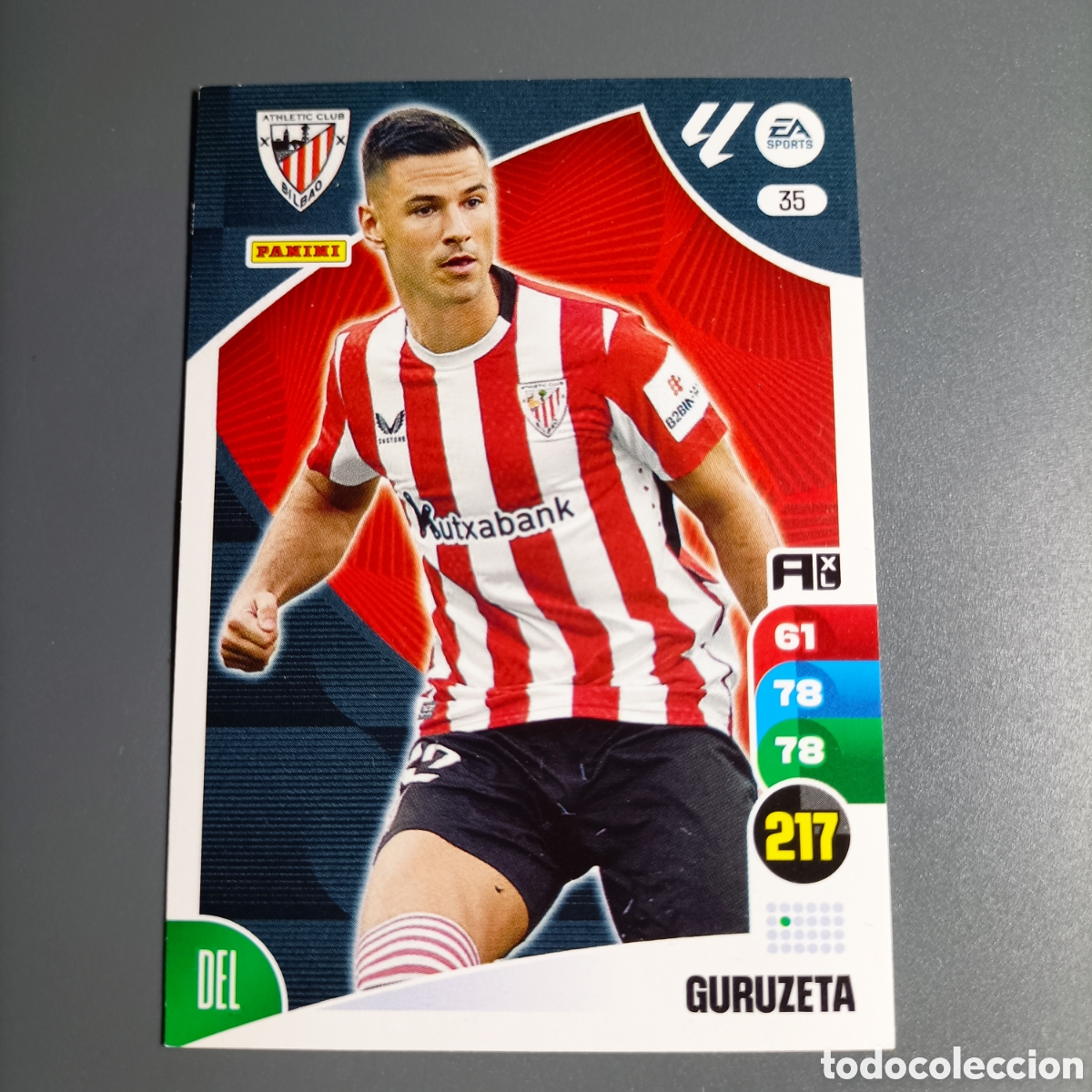 Football Stickers: ADRENALYN. LIGA 2024-2025 (ATHLETIC) №35 GURUZETA