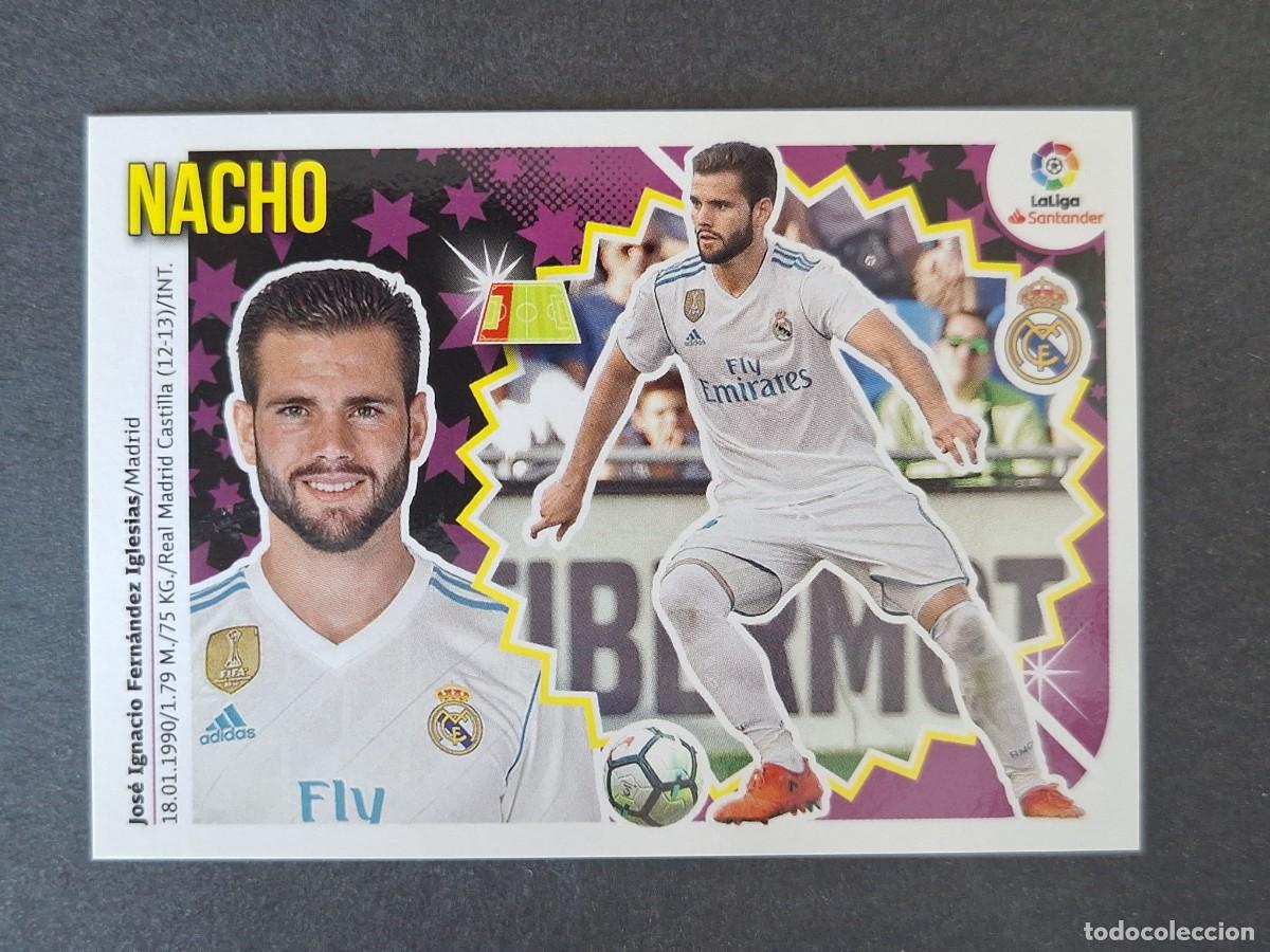 Football Stickers: NACHO REAL MADRID LIGA ESTE 2018 2019 18 19 NUNCA PEGADO SIN PEGAR