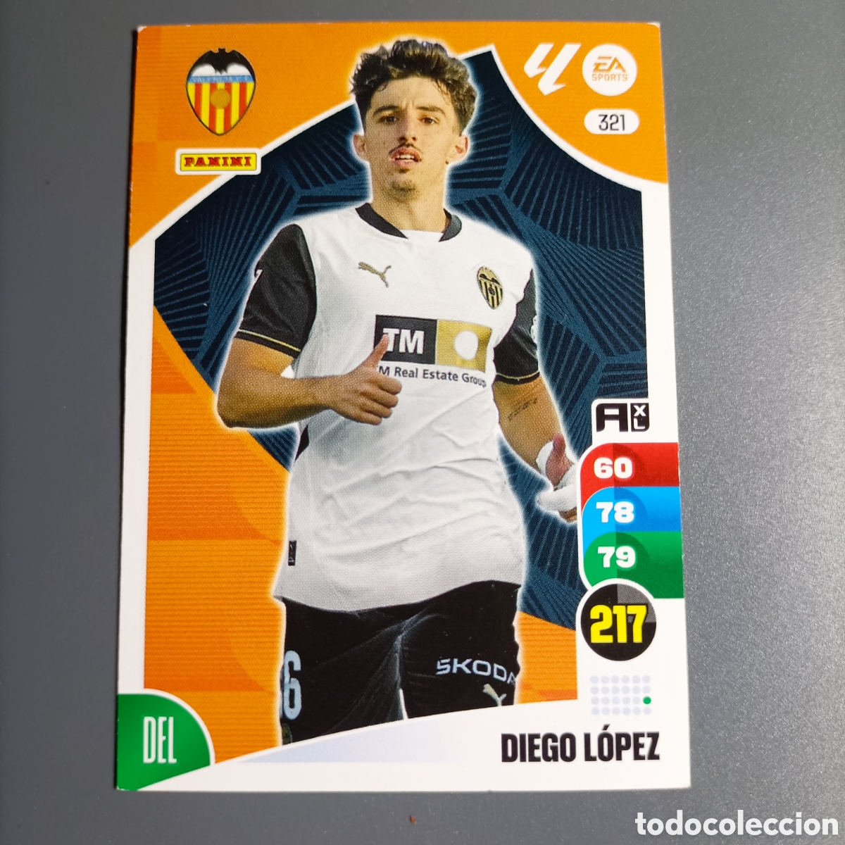 Football Stickers: ADRENALYN. LIGA 2024-2025 (VALENCIA) №321 DIEGO L&Oacute;PEZ
