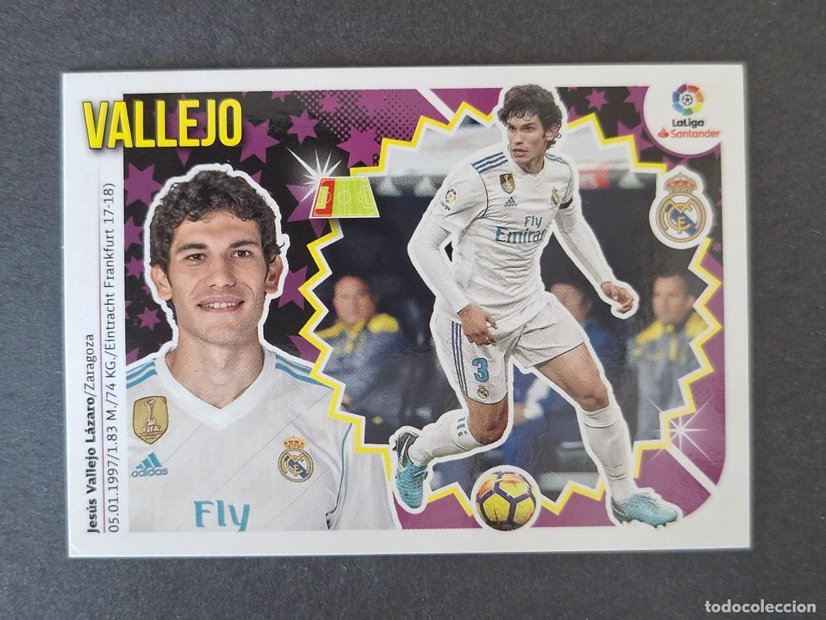 Football Stickers: VALLEJO REAL MADRID LIGA ESTE 2018 2019 18 19 NUNCA PEGADO SIN PEGAR