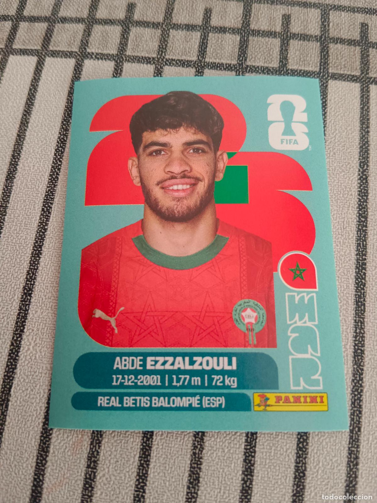 Football Stickers: MUNDIAL 2026 ESTADOS UNIDOS USA MEXICO MEJICO CANADA MAR 17 MAR17 ABDE EZZALZOULI MARRUECOS FIFA