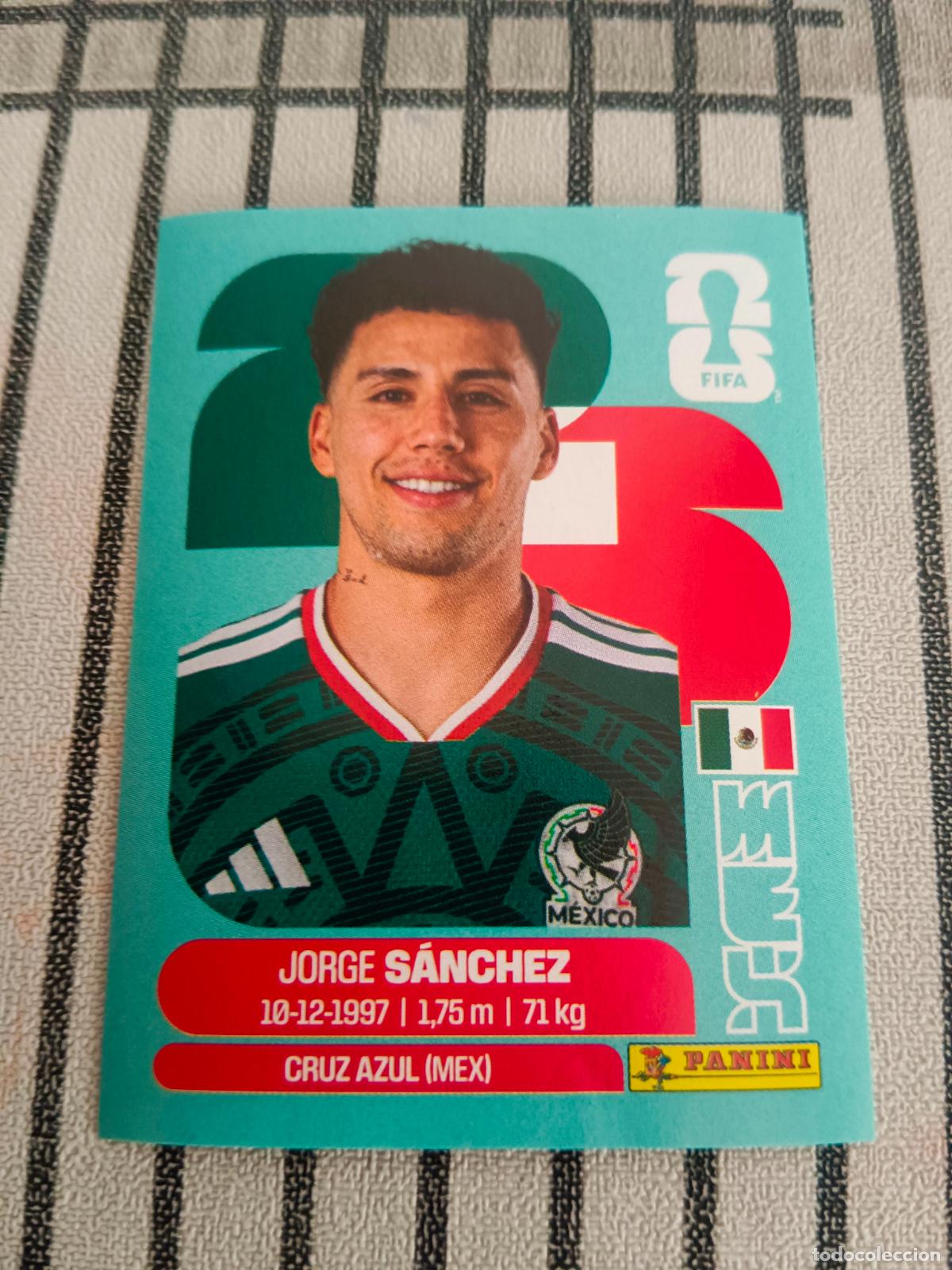 Football Stickers: MUNDIAL 2026 ESTADOS UNIDOS USA MEXICO MEJICO CANADA MEX 4 MEX4 JORGE SANCHEZ MEXICO FIFA