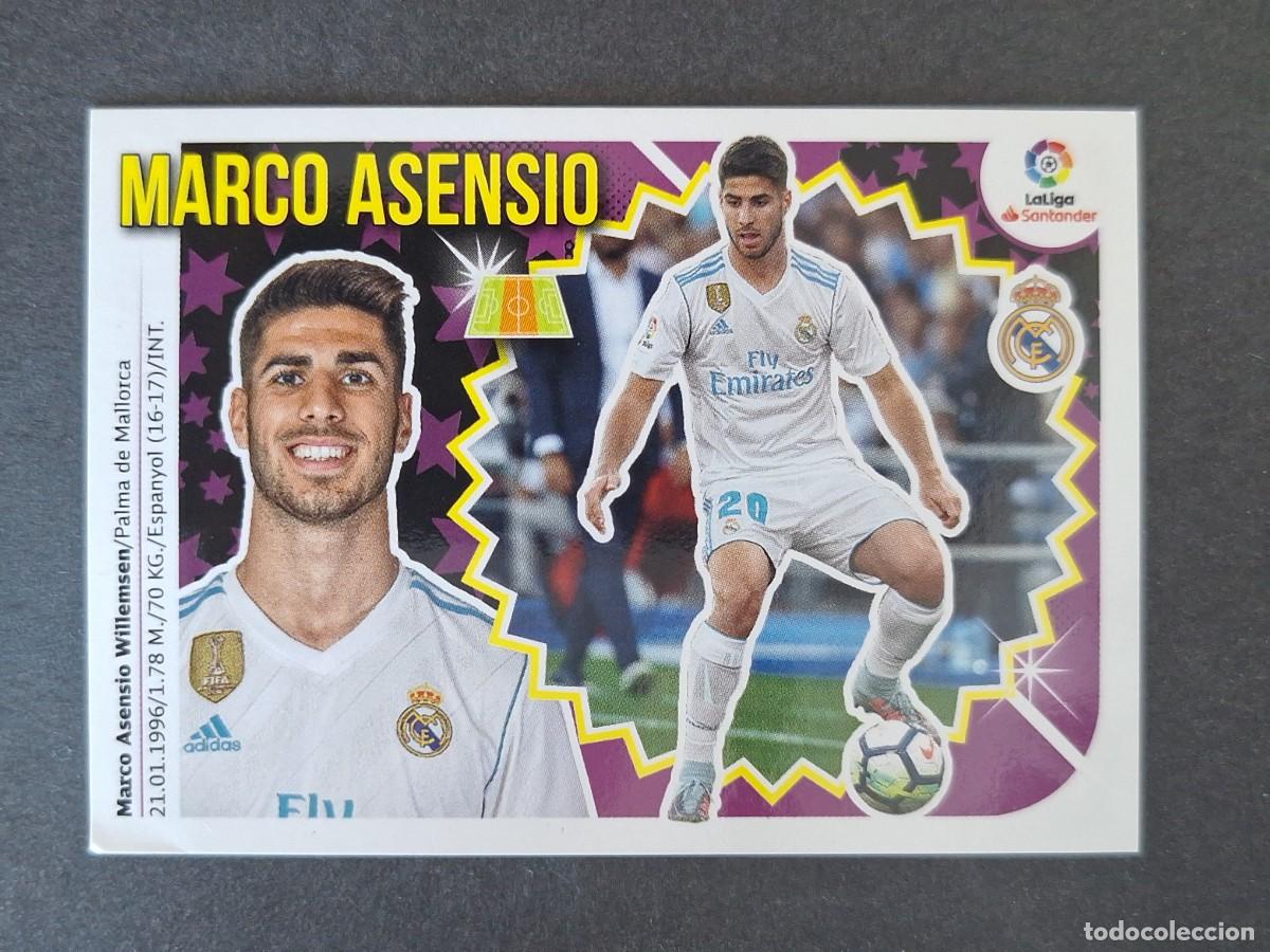 Football Stickers: MARCO ASENSIO REAL MADRID LIGA ESTE 2018 2019 18 19 NUNCA PEGADO SIN PEGAR