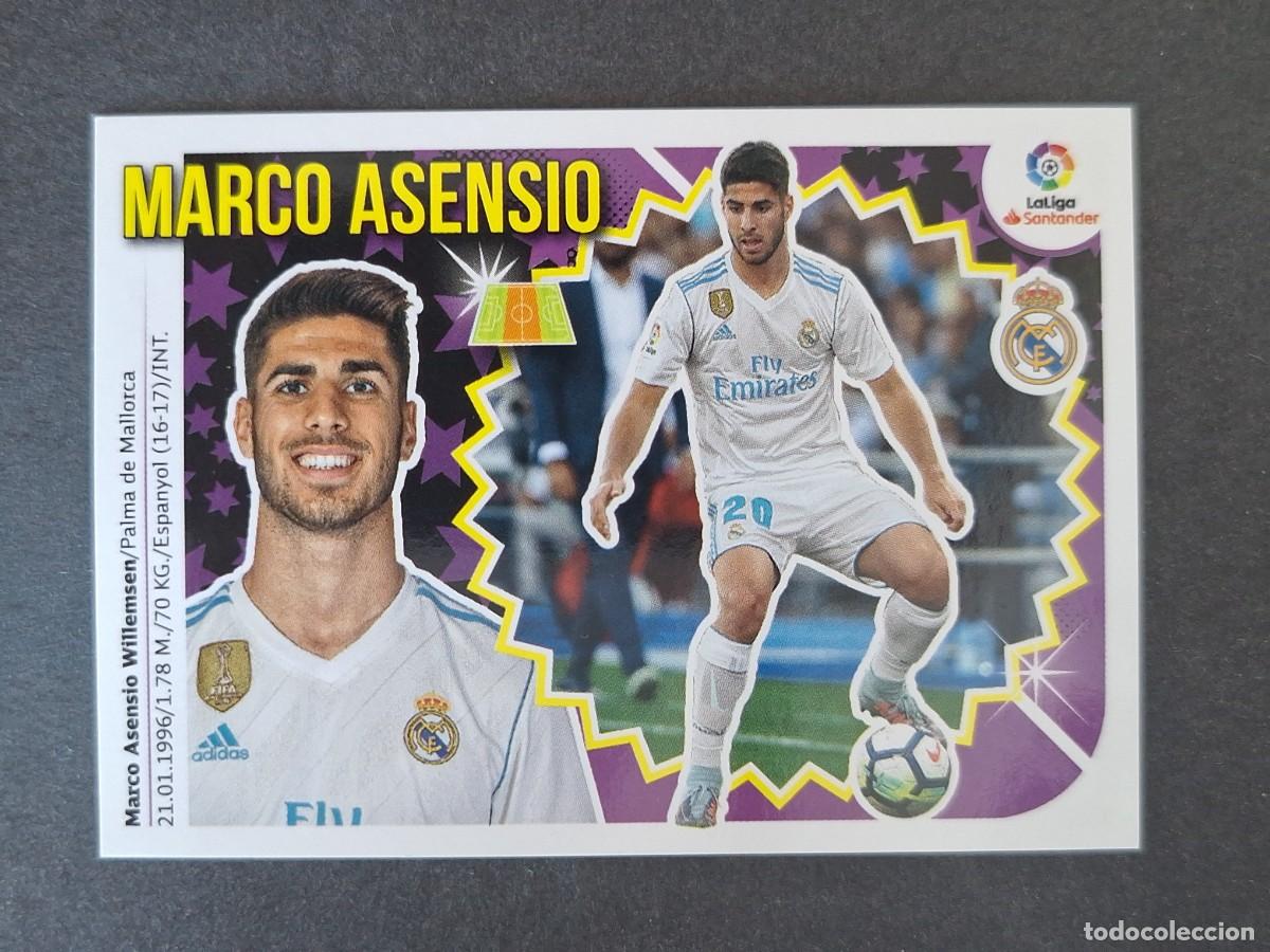 Football Stickers: MARCO ASENSIO REAL MADRID LIGA ESTE 2018 2019 18 19 NUNCA PEGADO SIN PEGAR