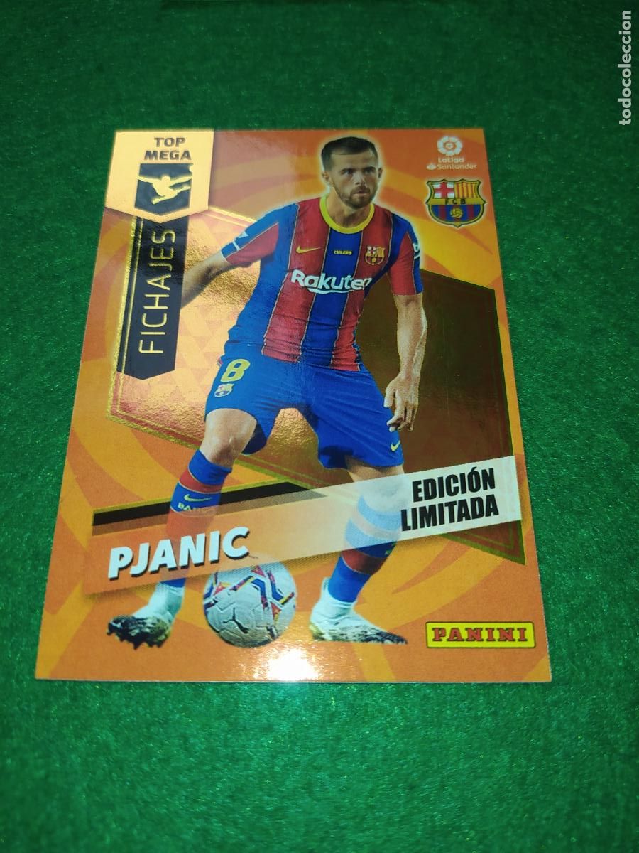 Football Stickers: EDICION LIMITADA MGK 2020 2021 TOP MEGA FICHAJES PJANIC FC BARCELONA
