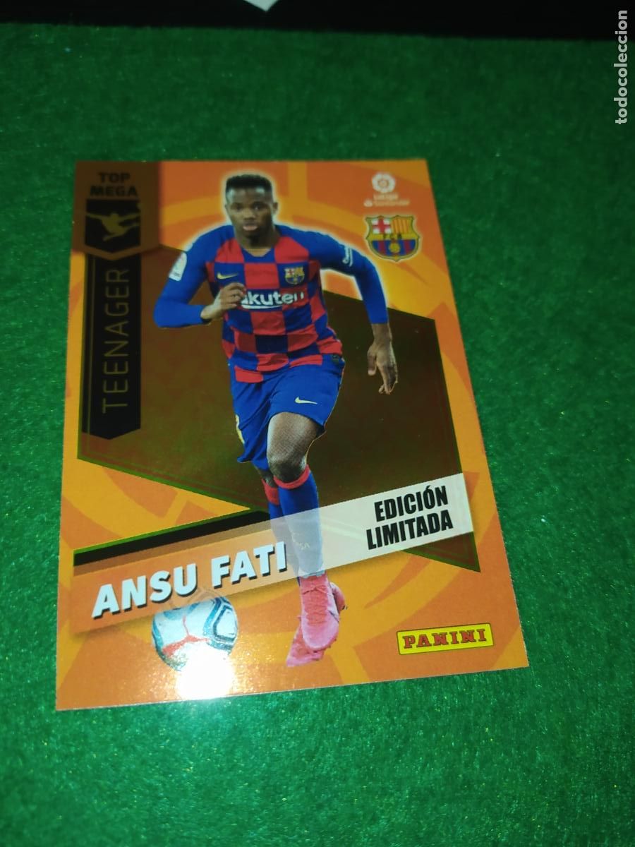Football Stickers: EDICION LIMITADA MGK 2020 2021 TOP MEGA TEENAGER ANSU FATI FC BARCELONA