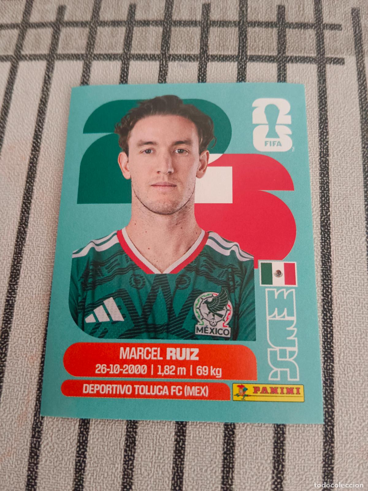 Cromos de f&uacute;tbol: MUNDIAL 2026 ESTADOS UNIDOS USA MEXICO MEJICO CANADA MEX 12 MEX12 MARCEL RUIZ MEXICO FIFA