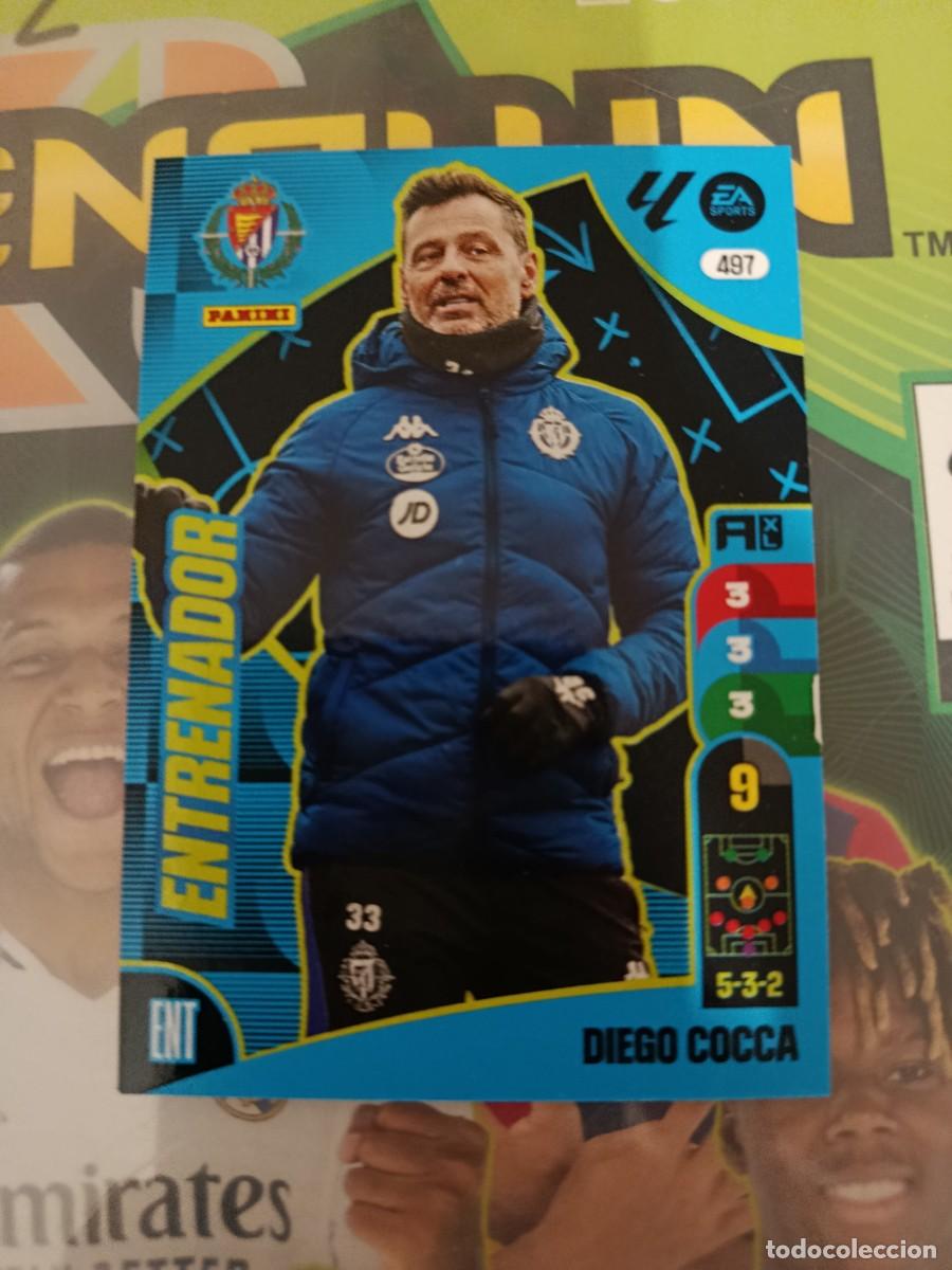 Cromos de f&uacute;tbol: Adrenalyn 24/25. 497- Cocca. Real Valladolid. Entrenador..