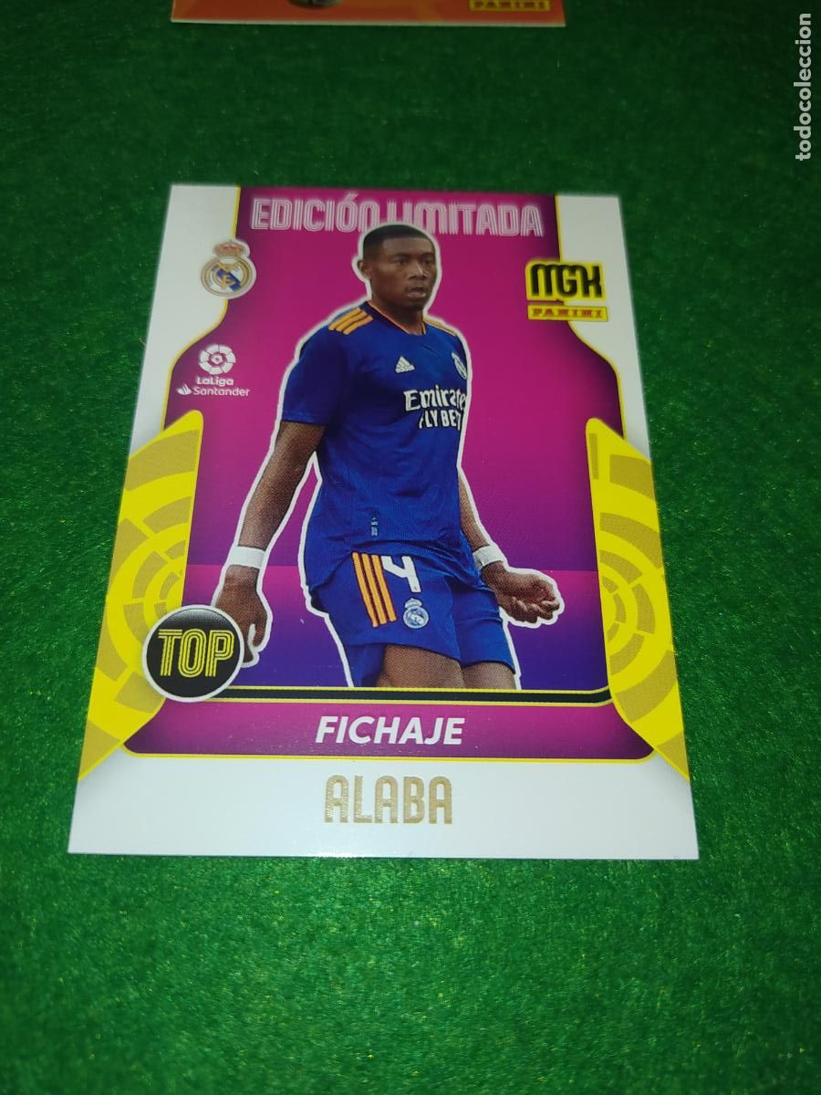 Cromos de f&uacute;tbol: EDICION LIMITADA MGK 2021 2022 TOP FICHAJE ALABA REAL MADRID