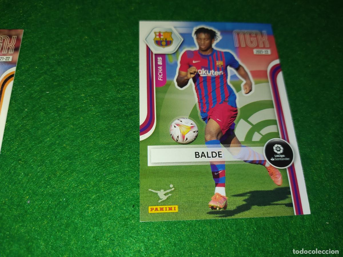 Cromos de f&uacute;tbol: EDICION LIMITADA MGK 2021 2022 FICHA BIS BALDE FC BARCELONA