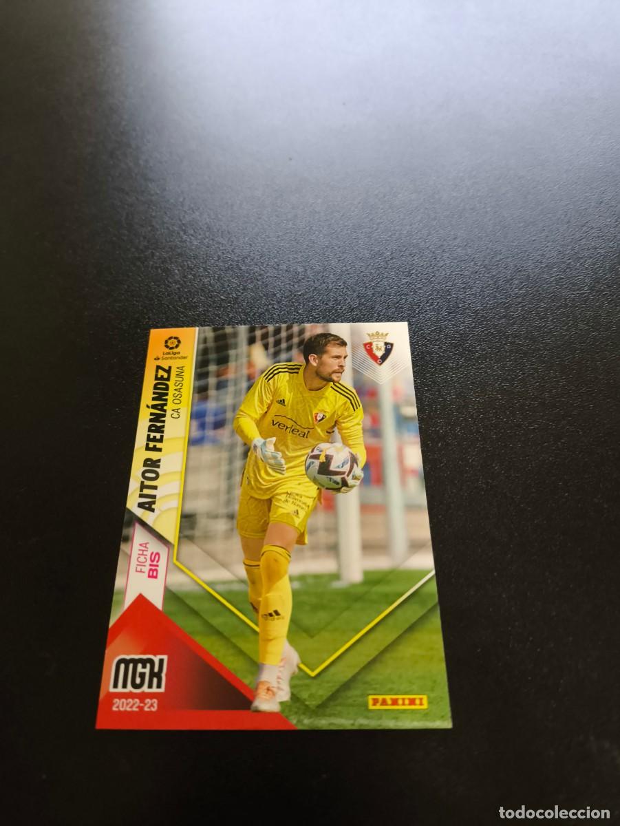 Cromos de f&uacute;tbol: 246 BIS Aitor Fern&aacute;ndez OSASUNA PANINI LIGA MEGACRACKS MGK 2022 2023 22 23 NO ESTE ADRENALYN