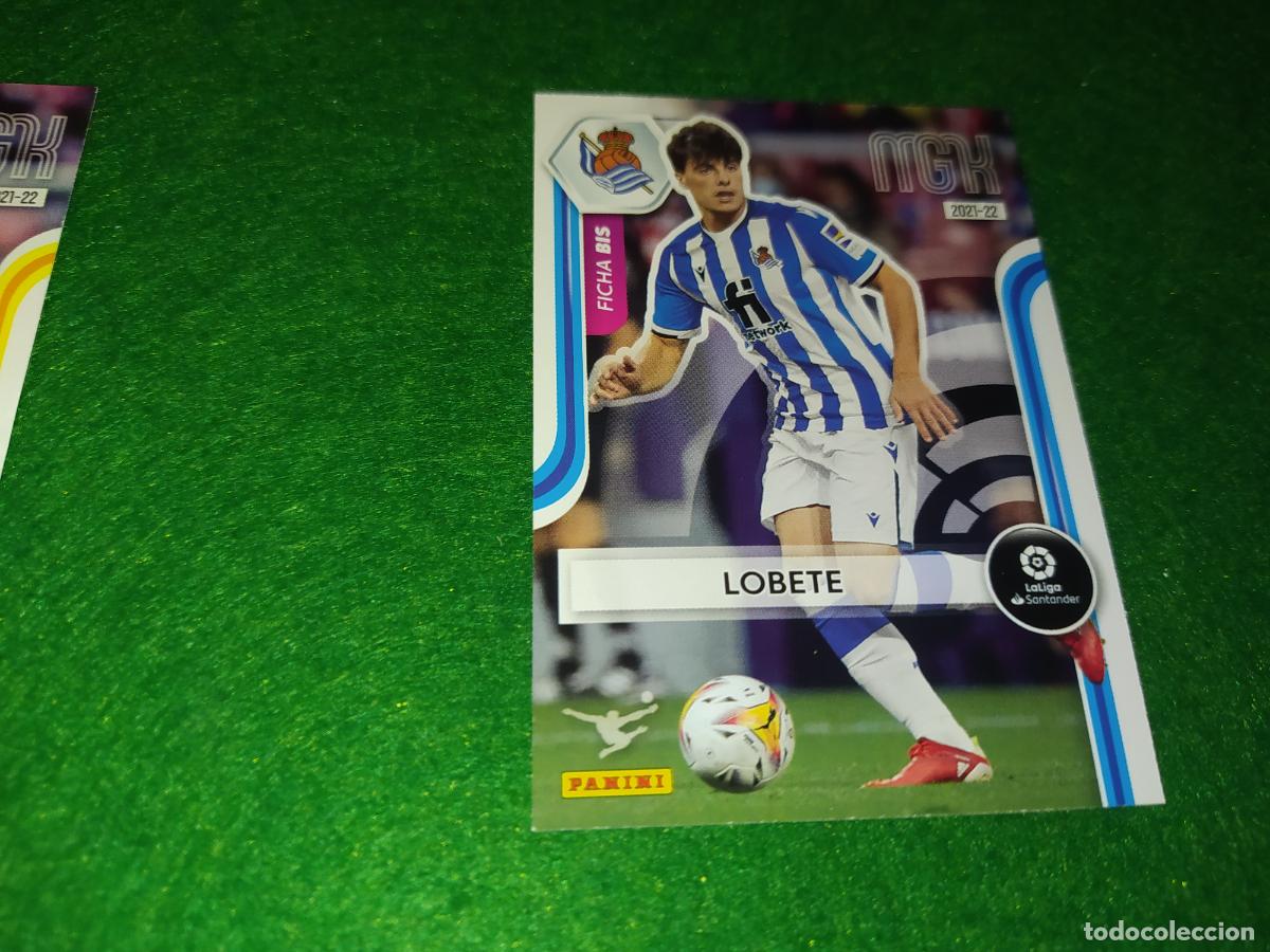 Cromos de f&uacute;tbol: EDICION LIMITADA MGK 2021 2022 FICHA BIS LOBETE REAL SOCIEDAD