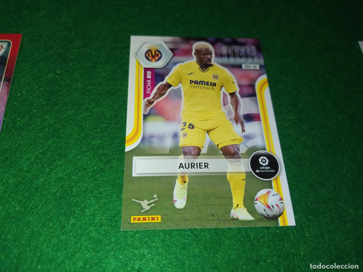 Cromos de f&uacute;tbol: EDICION LIMITADA MGK 2021 2022 FICHA BIS AURIER VILLARREAL