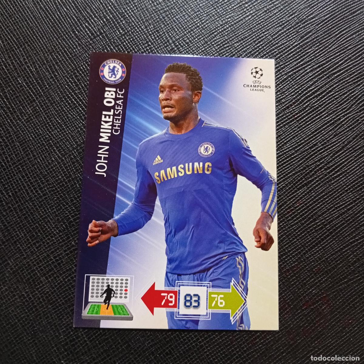 Figurine di Calcio: MIKEL OBI CHELSEA ADRENALYN CHAMPIONS LEAGUE 2012 2013 FUTBOL 12 13 - A187 PG199