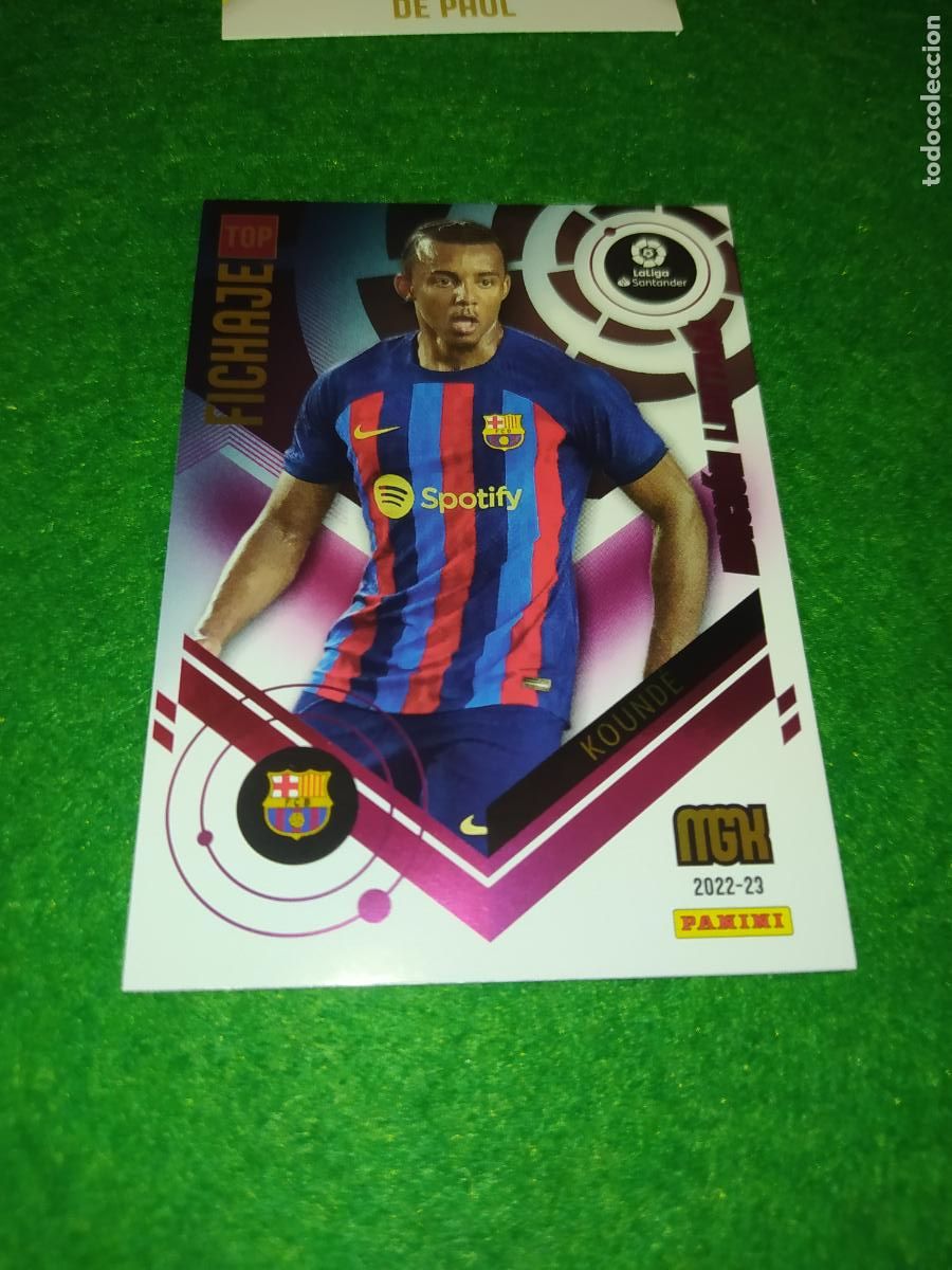 Cromos de f&uacute;tbol: EDICION LIMITADA MGK 2022 2023 TOP FICHAJE KOUNDE FC BARCELONA