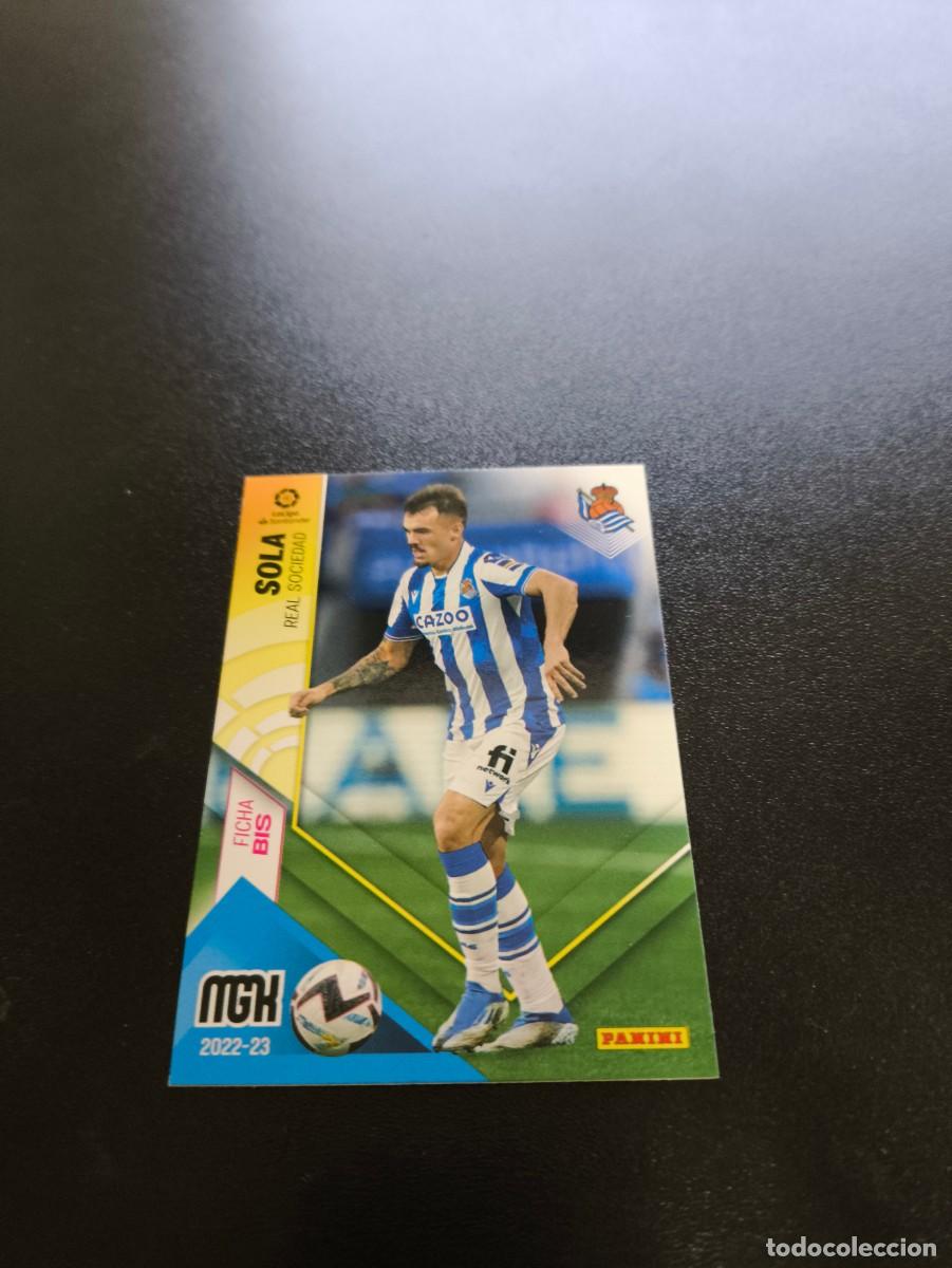 Cromos de f&uacute;tbol: 284 BIS Sola REAL SOCIEDAD PANINI LIGA MEGACRACKS MGK 2022 2023 22 23 NO ESTE ADRENALYN