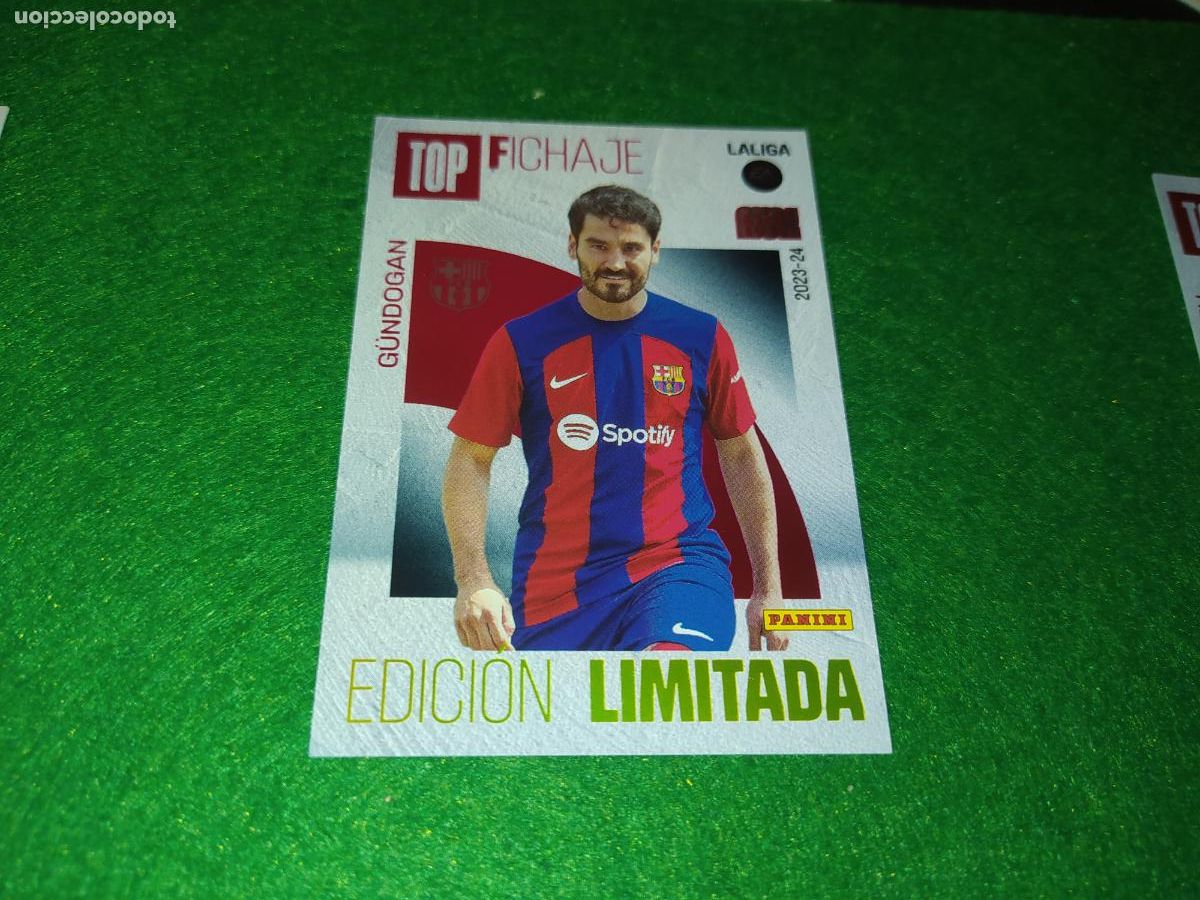 Cromos de f&uacute;tbol: EDICION LIMITADA MGK 2023 2024 TOP FICHAJE GUNDOGAN FC BARCELONA