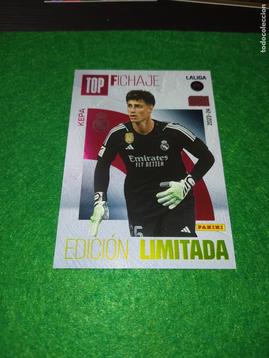 Cromos de f&uacute;tbol: EDICION LIMITADA MGK 2023 2024 TOP FICHAJE KEPA REAL MADRID