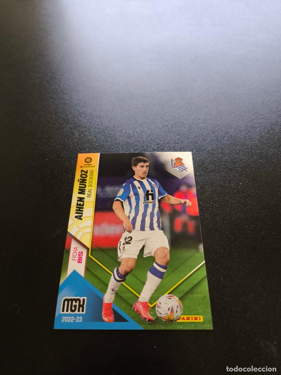 Cromos de f&uacute;tbol: 288 BIS Aihen Mu&ntilde;oz REAL SOCIEDAD PANINI LIGA MEGACRACKS MGK 2022 2023 22 23 NO ESTE ADRENALYN