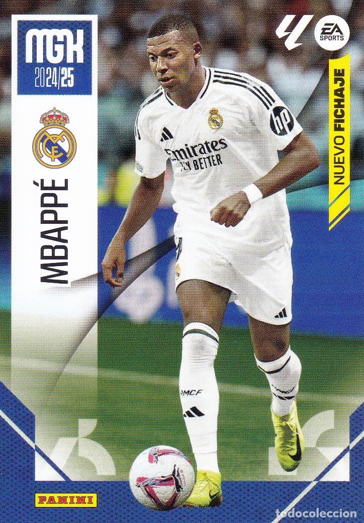 Cromos de f&uacute;tbol: MGK 2024-25 * MBAPP&Eacute; N&ordm; 459 NUEVO FICHAJE * (NUEVO DE SOBRE) (A-3)