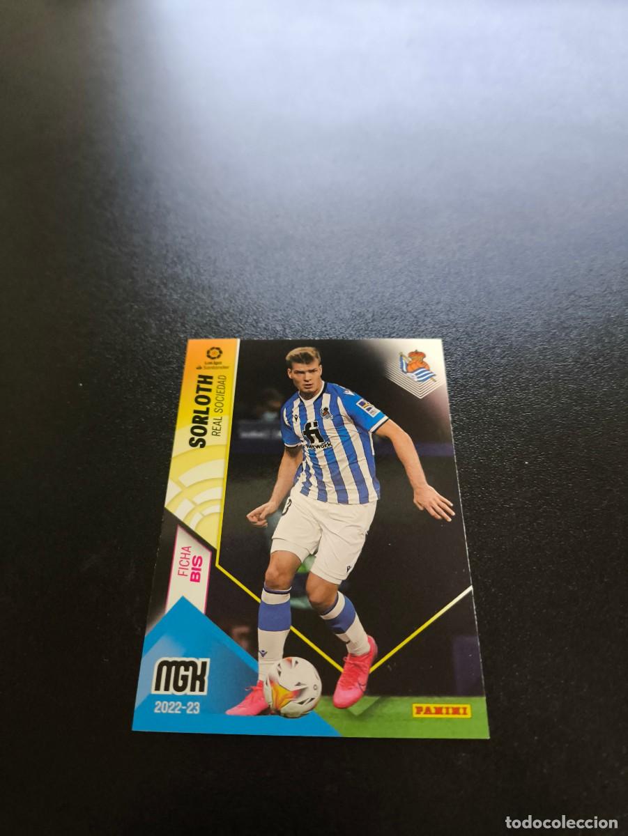 Cromos de f&uacute;tbol: 297 BIS Sorloth REAL SOCIEDAD PANINI LIGA MEGACRACKS MGK 2022 2023 22 23 NO ESTE ADRENALYN