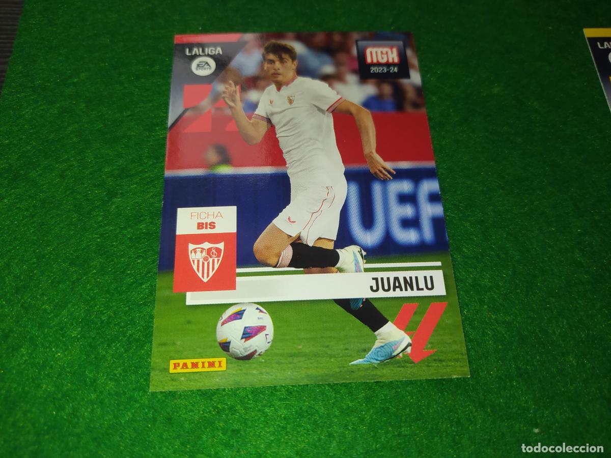 Figurine di Calcio: EDICION LIMITADA MGK 2023 2024 FICHA BIS JUANLU SEVILLA FC