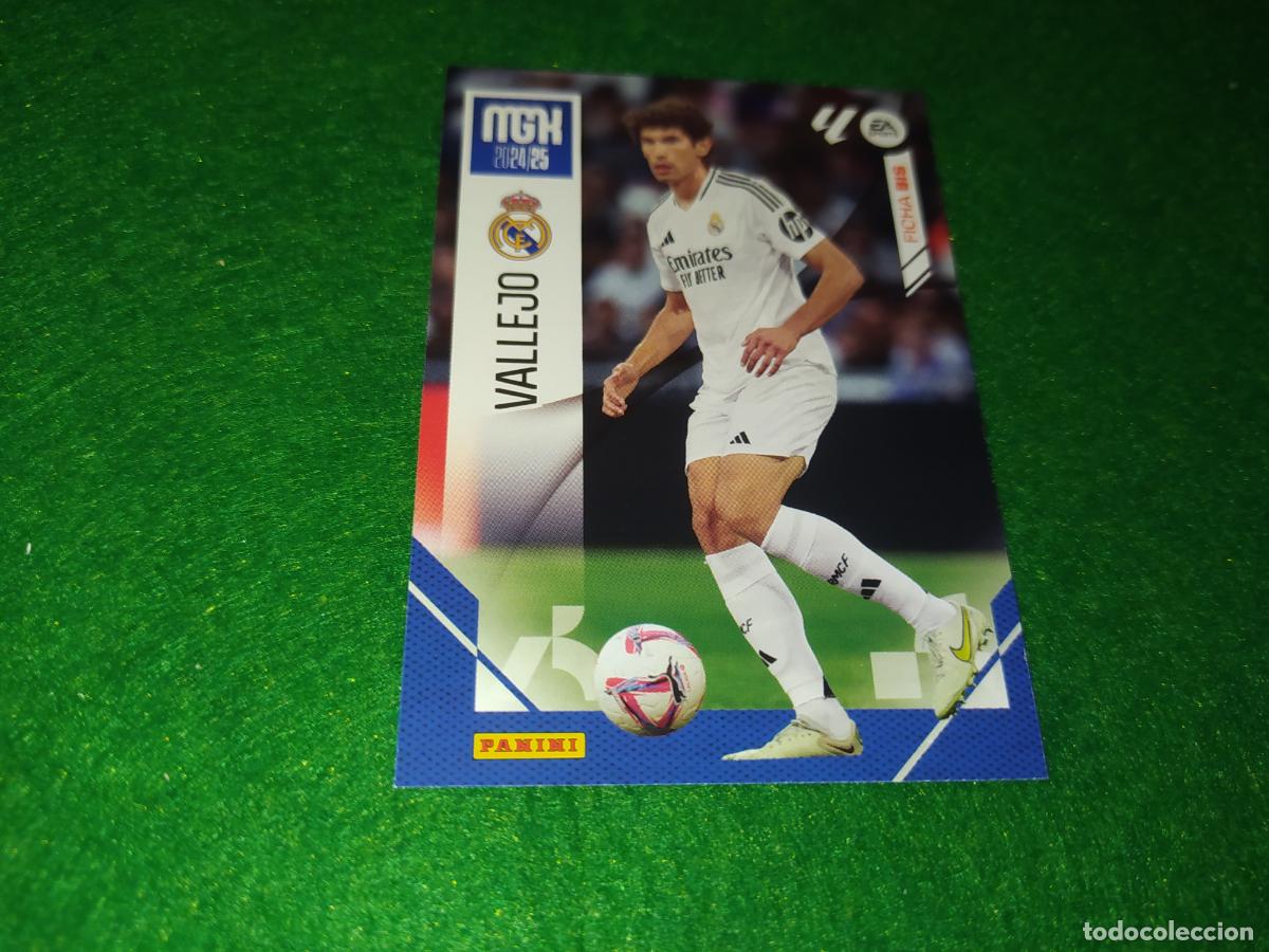 Football Stickers: EDICION LIMITADA MGK 2024 2025 FICHA BIS VALLEJO REAL MADRID