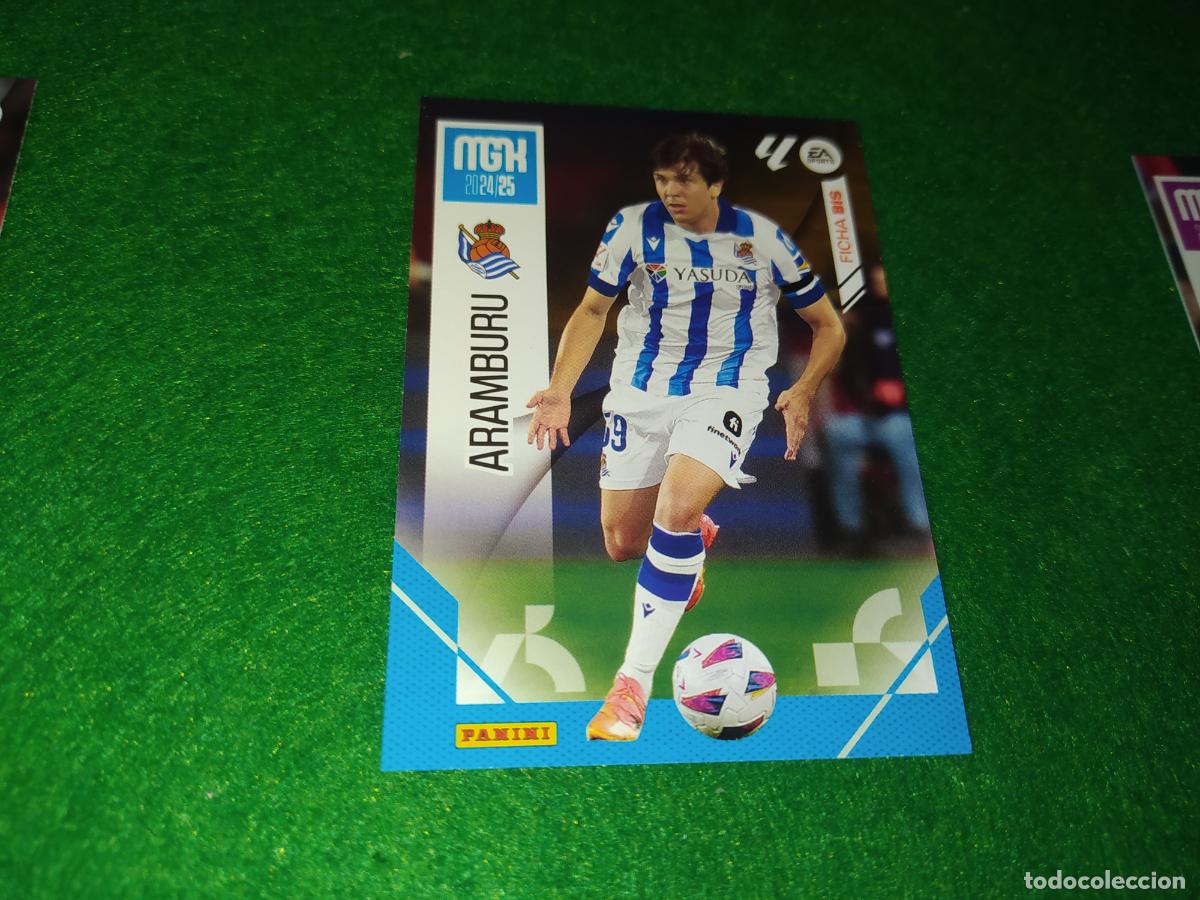 Football Stickers: EDICION LIMITADA MGK 2024 2025 FICHA BIS ARAMBURU REAL SOCIEDAD