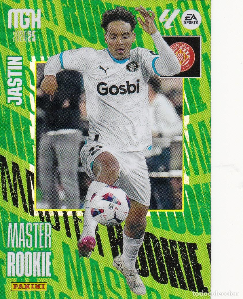 Football Stickers: MGK 2024-25 * JASTIN N&ordm; 416 - MASTER ROOKIE * (NUEVO DE SOBRE) (A-3)