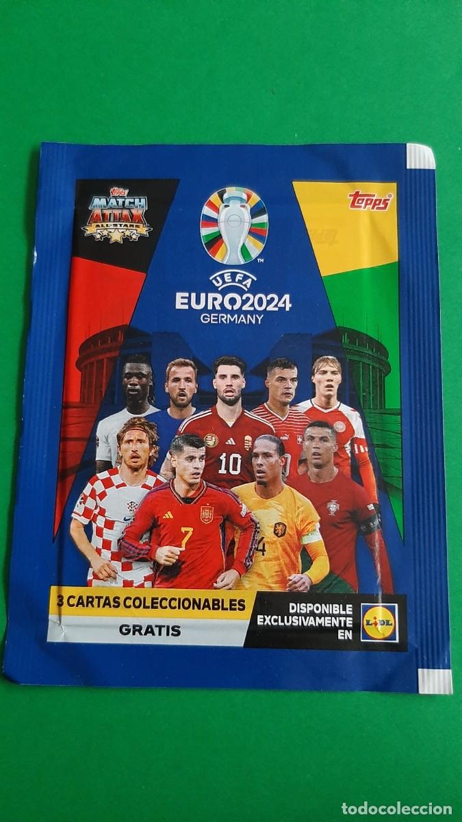 Cromos de f&uacute;tbol: (TOPPS)(EURO2024)(LIDL) SOBRE SIN ABRIR EDICI&Oacute;N LIMITADA DE LIDL 2024