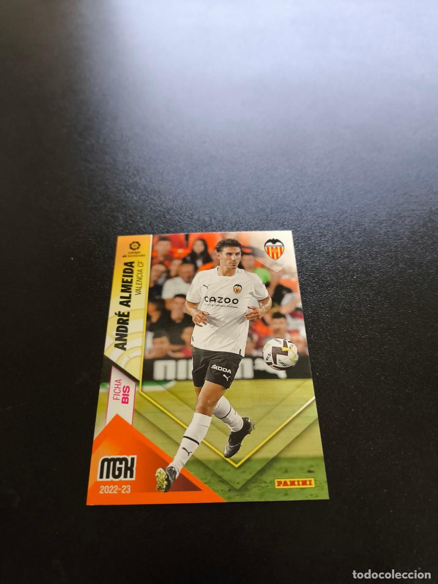 Cromos de f&uacute;tbol: 327 BIS Andr&eacute; Almeida VALENCIA PANINI LIGA MEGACRACKS MGK 2022 2023 22 23 NO ESTE ADRENALYN