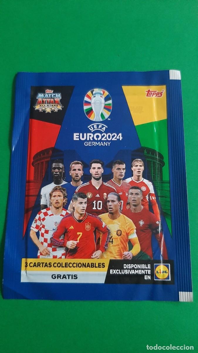 Cromos de f&uacute;tbol: (TOPPS)(EURO2024)(LIDL) SOBRE SIN ABRIR EDICI&Oacute;N LIMITADA DE LIDL 2024