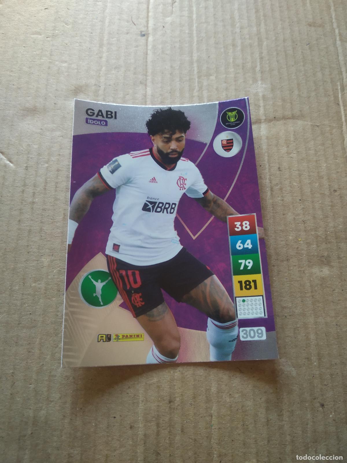Cromos de f&uacute;tbol: 309 GABIGOL GABRIEL BARBOSA FLAMENGO CROMO FUTBOL PANINI ADRENALYN LIGA BRASIL 2023 BRASILEIRAO
