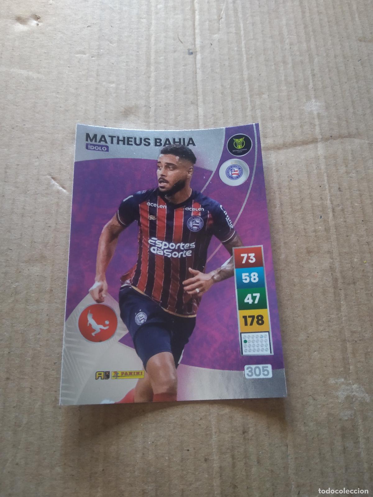 Cromos de f&uacute;tbol: 305 MATHEUS BAHIA BAHIA CROMO FUTBOL PANINI ADRENALYN LIGA BRASIL 2023 BRASILEIRAO