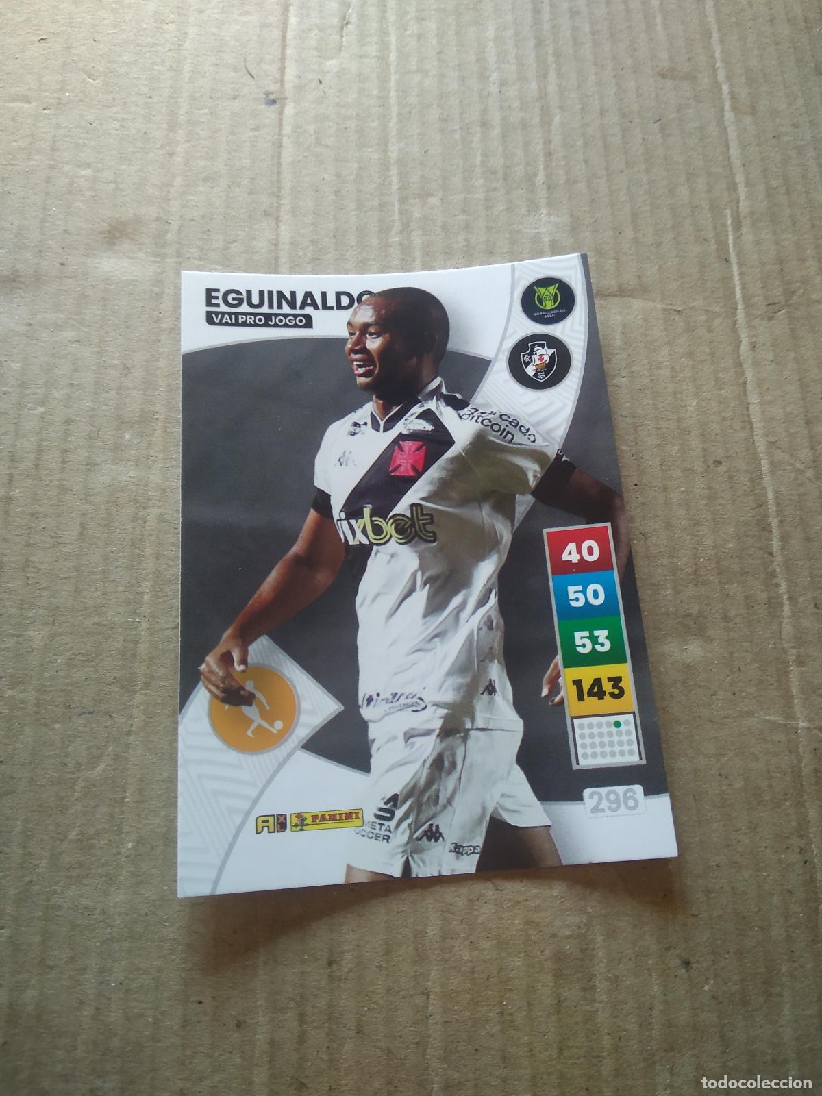 Cromos de f&uacute;tbol: 296 EGUINALDO VASCO DA GAMA CROMO FUTBOL PANINI ADRENALYN LIGA BRASIL 2023 BRASILEIRAO