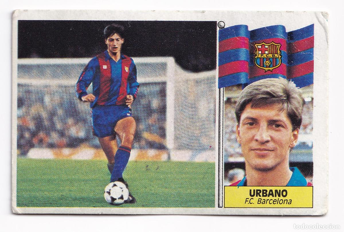 Cartes &agrave; collectionner de Football: Cromo f&uacute;tbol Urbano Barcelona liga 1986 1987 Ediciones Este