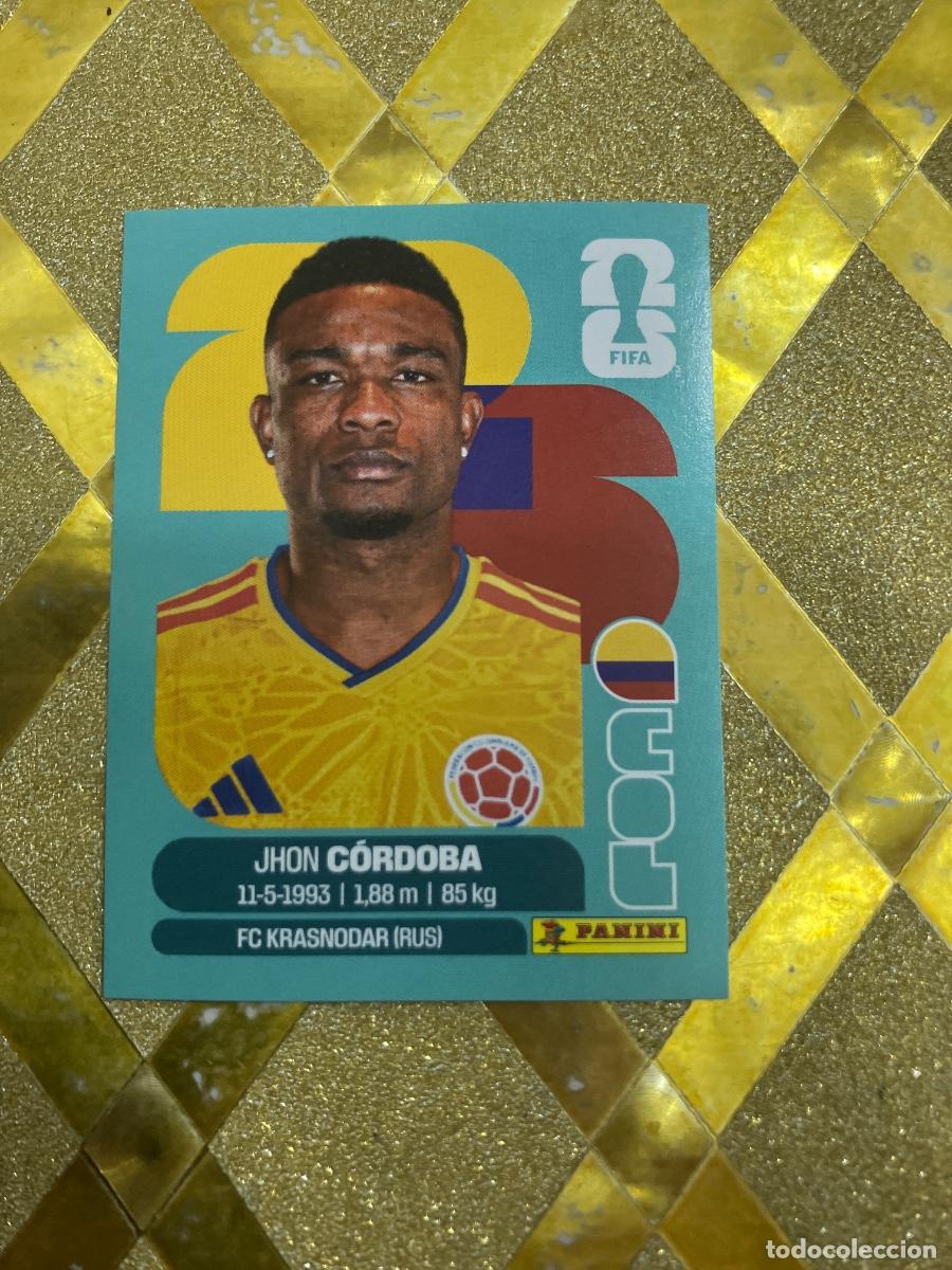 Cromos de f&uacute;tbol: CROMO DE F&Uacute;TBOL NUMERO COL 18 JHON CORDOBA COLOMBIA MUNDIAL 2026 MEXICO-EEUU-CANADA PANINI !