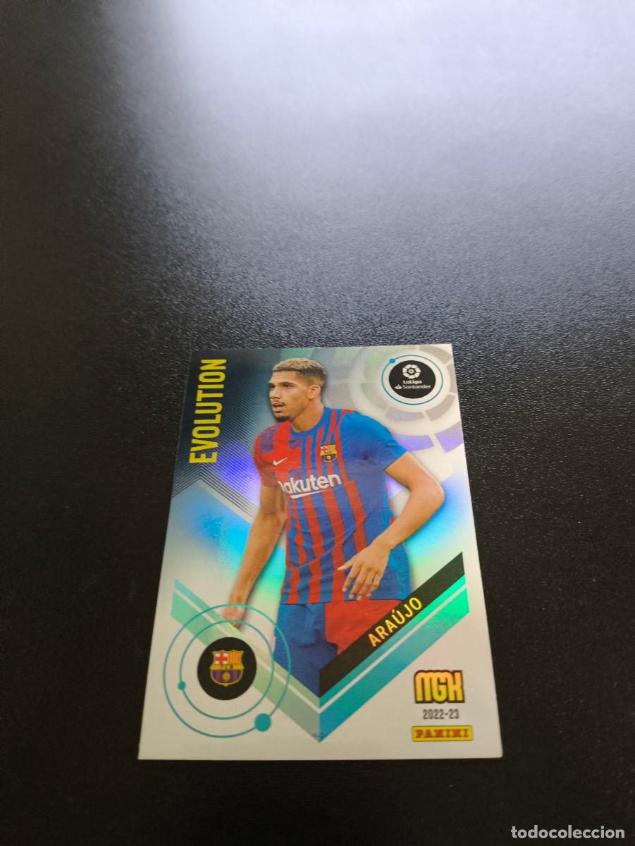Cromos de f&uacute;tbol: 372 Ronald Ara&uacute;jo BARCELONA EVOLUTION PANINI LIGA MEGACRACKS MGK 2022 2023 22 23 NO ESTE