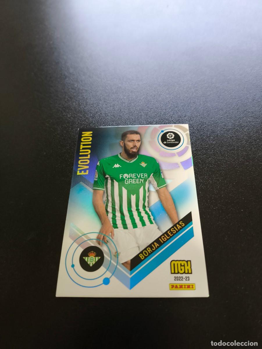 Cromos de f&uacute;tbol: 374 Borja Iglesias BETIS EVOLUTION PANINI LIGA MEGACRACKS MGK 2022 2023 22 23 NO ESTE