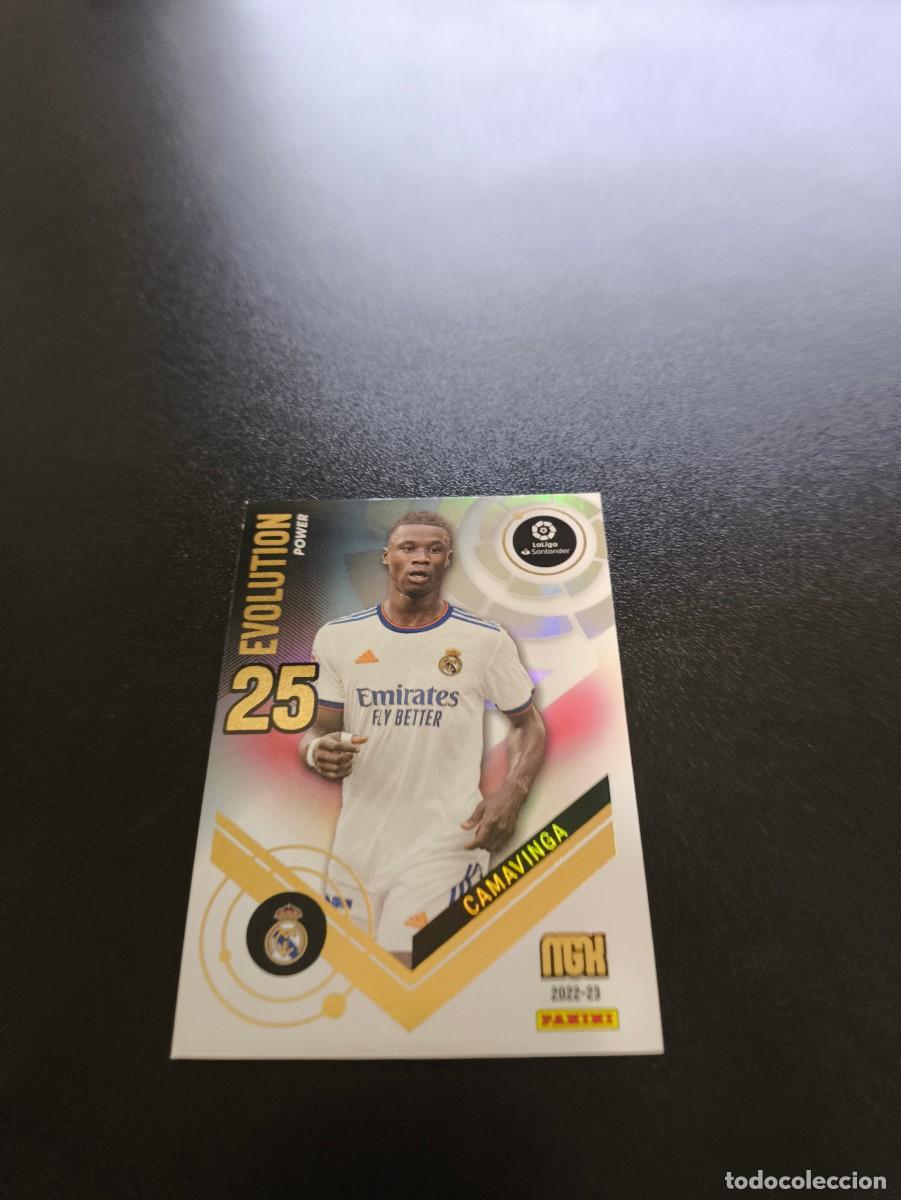 Cromos de f&uacute;tbol: P 376 Camavinga REAL MADRID EVOLUTION POWER PANINI LIGA MEGACRACKS MGK 2022 2023 22 23 NO ESTE