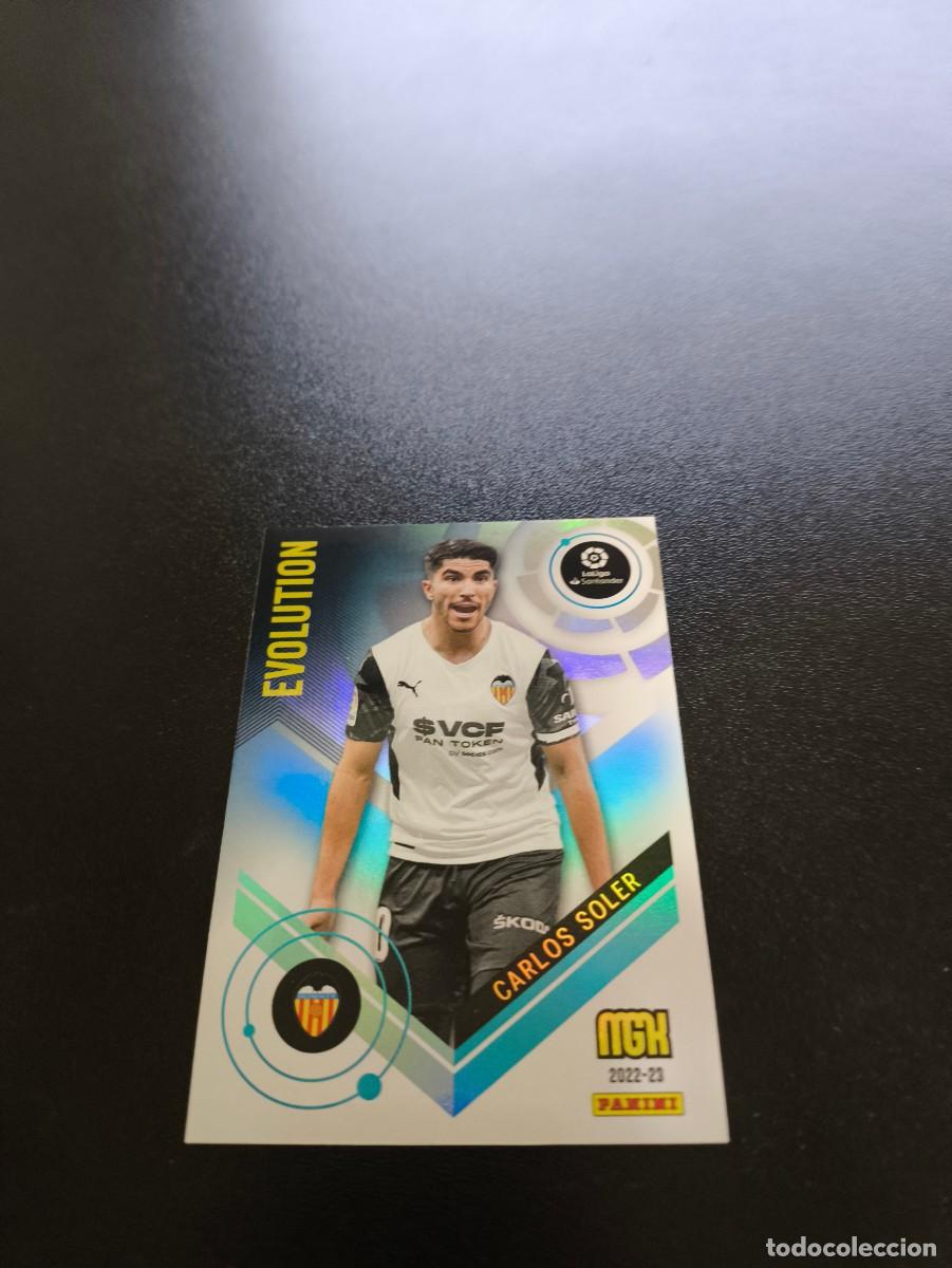 Cromos de f&uacute;tbol: 378 Carlos Soler VALENCIA EVOLUTION PANINI LIGA MEGACRACKS MGK 2022 2023 22 23 NO ESTE