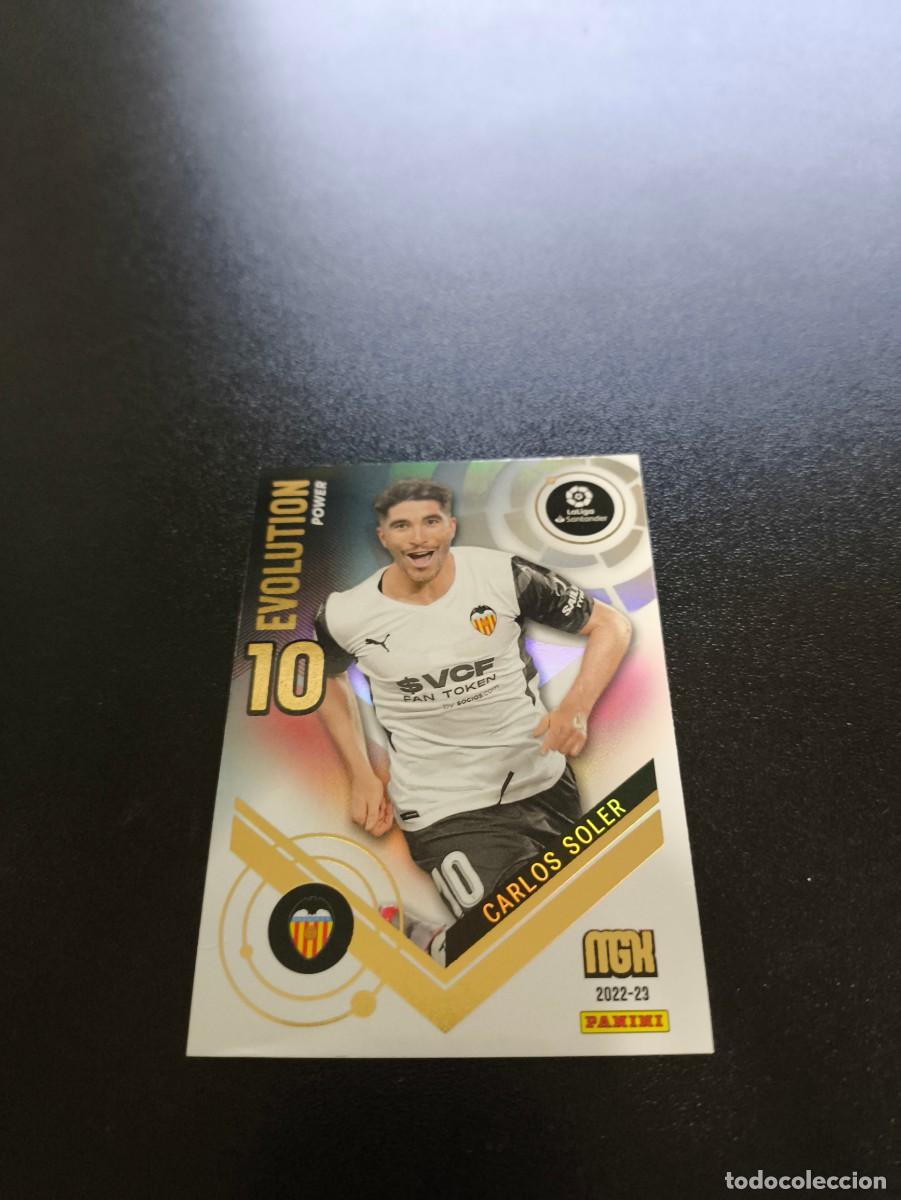 Cromos de f&uacute;tbol: P 378 Carlos Soler VALENCIA EVOLUTION POWER PANINI LIGA MEGACRACKS MGK 2022 2023 22 23 NO ESTE