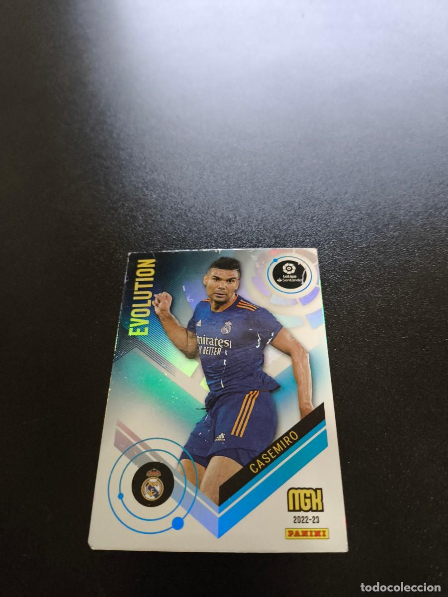 Cromos de f&uacute;tbol: 379 Casemiro REAL MADRID EVOLUTION PANINI LIGA MEGACRACKS MGK 2022 2023 22 23 NO ESTE