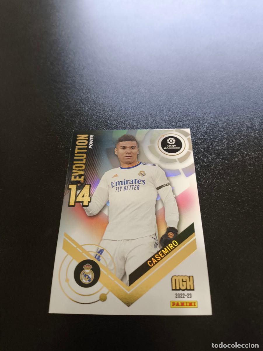 Cromos de f&uacute;tbol: P 379 Casemiro REAL MADRID EVOLUTION POWER PANINI LIGA MEGACRACKS MGK 2022 2023 22 23 NO ESTE