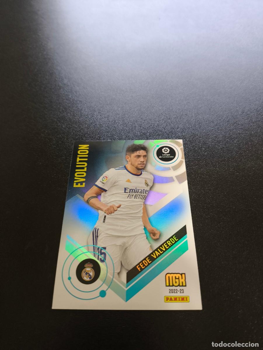 Cromos de f&uacute;tbol: 385 Fede Valverde REAL MADRID EVOLUTION PANINI LIGA MEGACRACKS MGK 2022 2023 22 23 NO ESTE