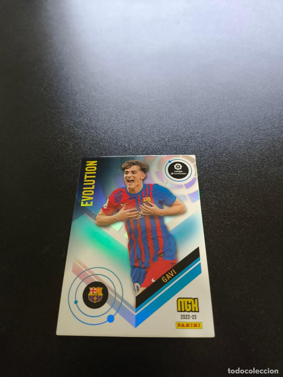 Cromos de f&uacute;tbol: 386 Gavi BARCELONA EVOLUTION PANINI LIGA MEGACRACKS MGK 2022 2023 22 23 NO ESTE