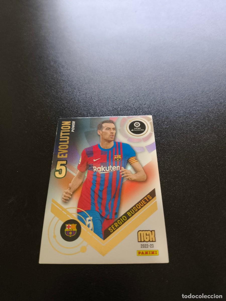 Cromos de f&uacute;tbol: P 401 Sergio Busquets BARCELONA EVOLUTION POWER PANINI LIGA MEGACRACKS MGK 2022 2023 22 23 NO ESTE