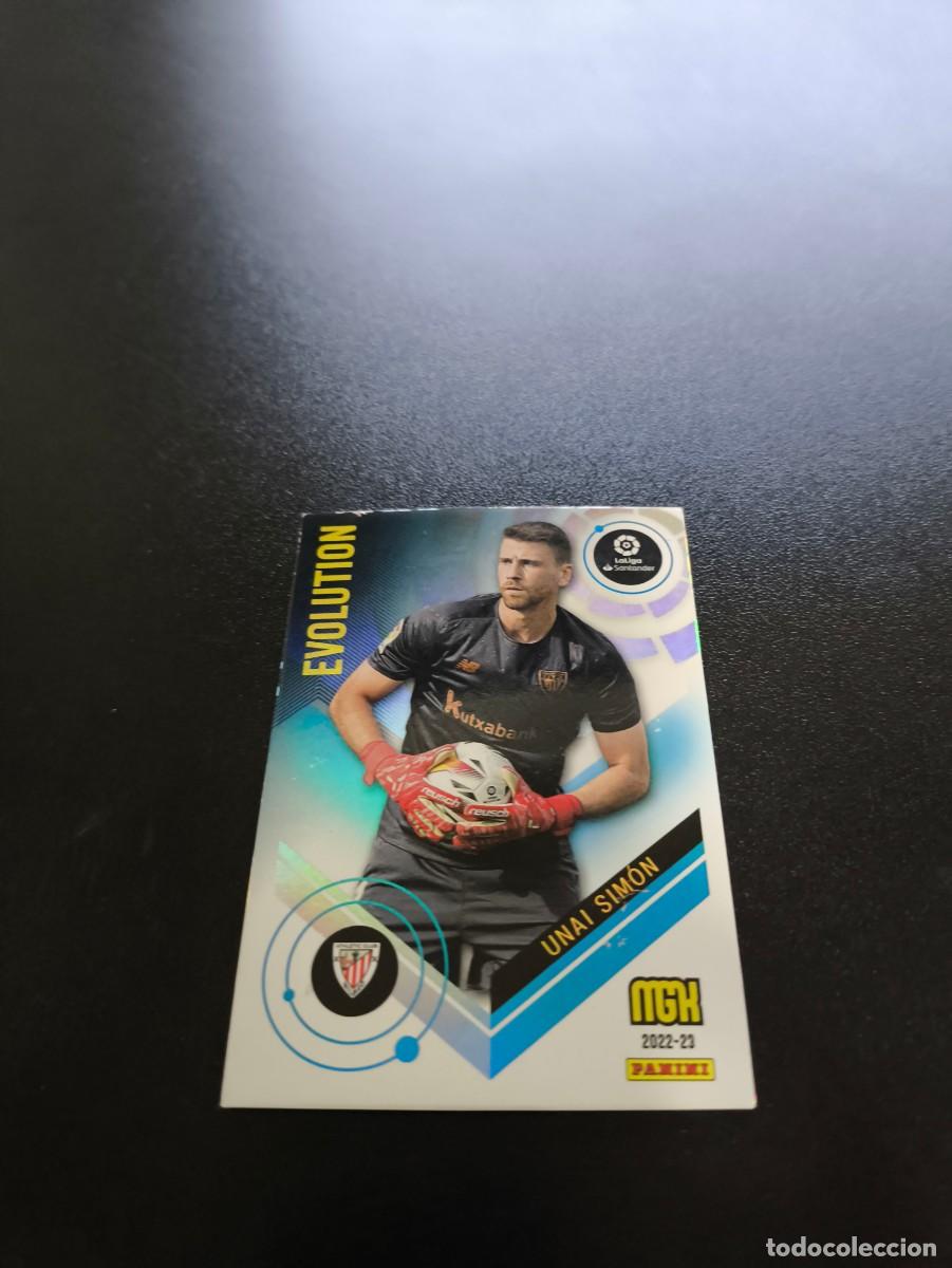 Cromos de f&uacute;tbol: 402 Unai S&iacute;mon ATHLETIC DE BILBAO EVOLUTION PANINI LIGA MEGACRACKS MGK 2022 2023 22 23 NO ESTE