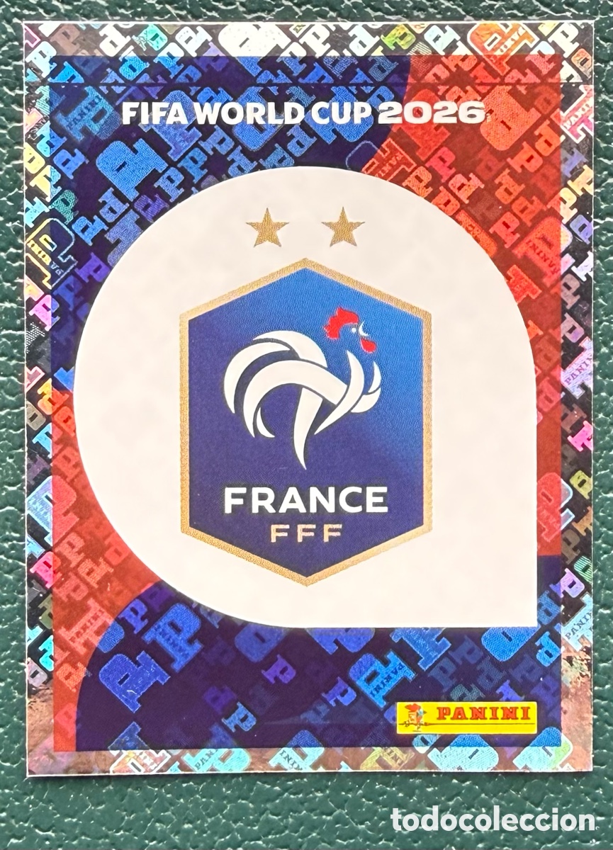 Figurine di Calcio: FRA 1 ESCUDO FRANCIA CROMOS ALBUM FIFA WORLD CUP MUNDIAL 2026 PANINI